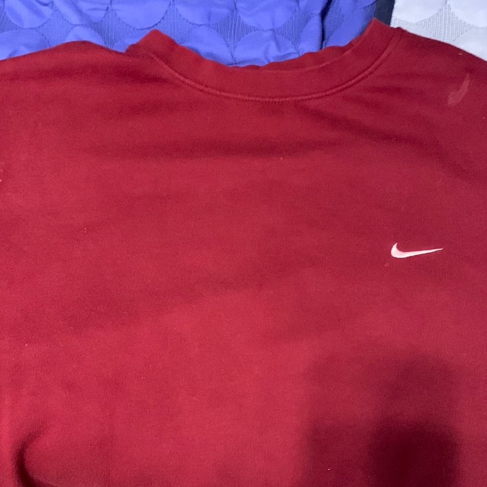 VINTAGE NIKE MAROON CREW NECK XXL